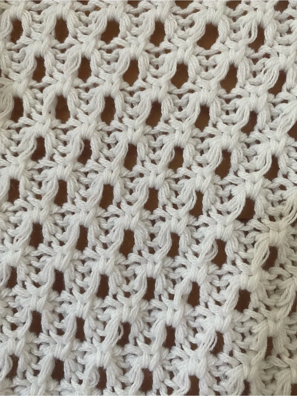 NorthStyle White Open Knit Crochet Cardigan Sweater Shrug Boho Cottagecore Small - Picture 3 of 10